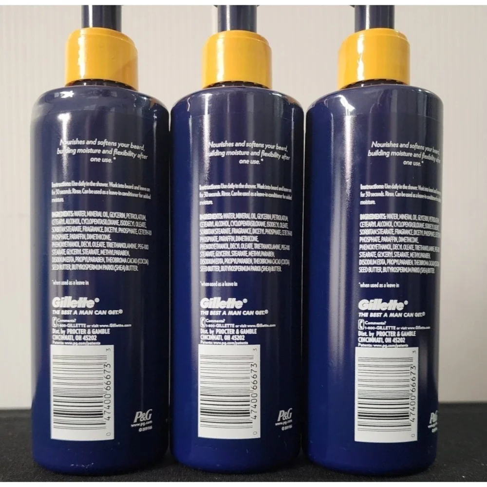 Gillette Enrich Beard Conditioner  7.3 OZ ‎ (3)     NEW